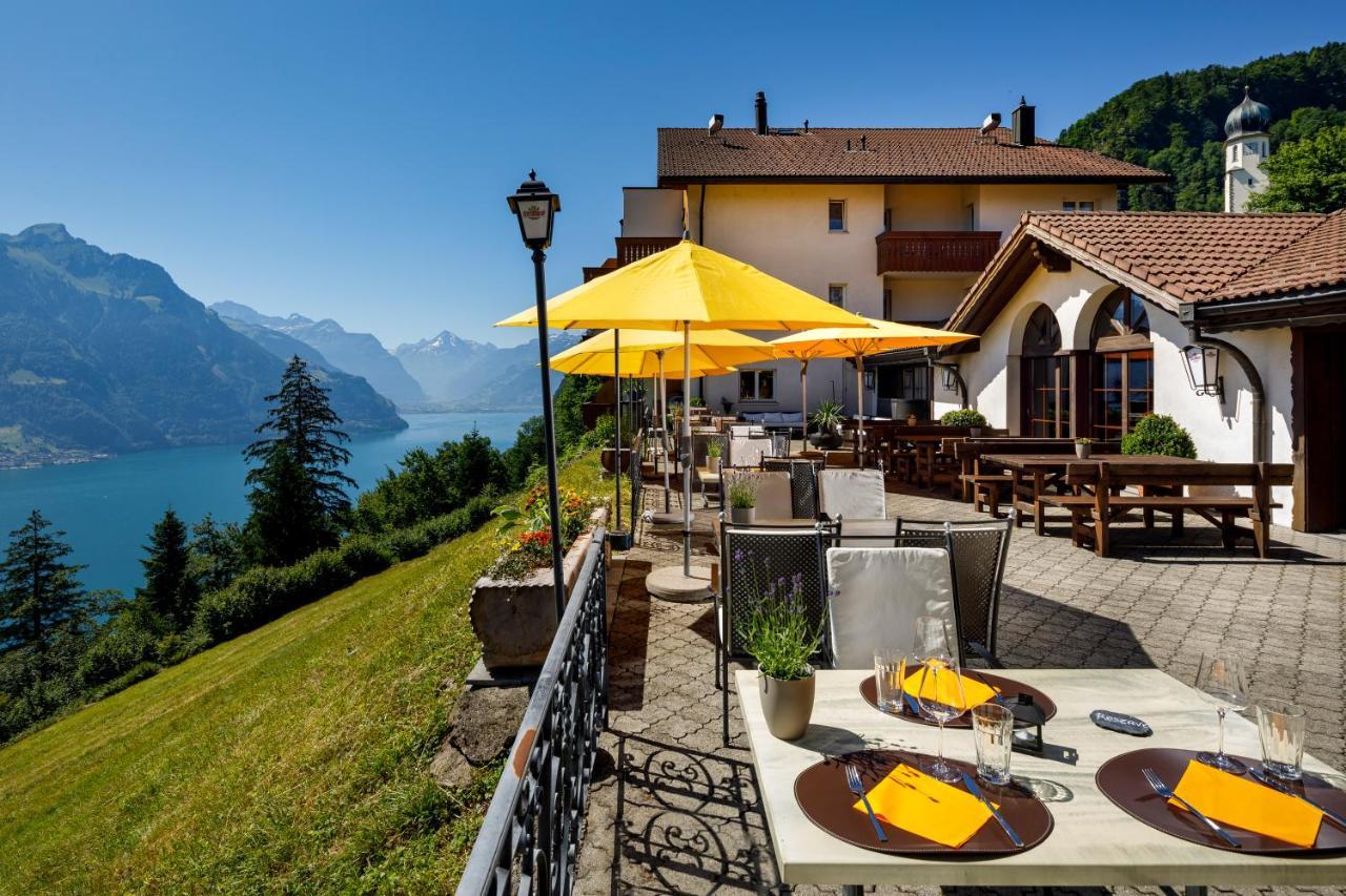 Hotel Und Naturhaus Bellevue Seelisberg Exterior foto