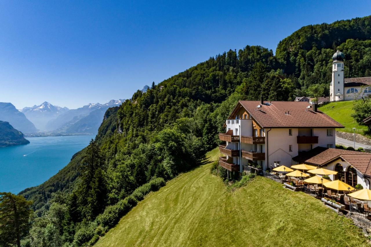 Hotel Und Naturhaus Bellevue Seelisberg Exterior foto