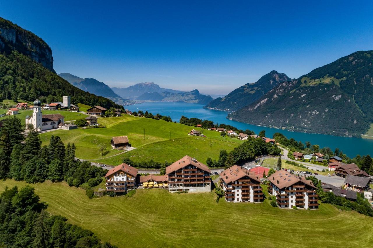 Hotel Und Naturhaus Bellevue Seelisberg Exterior foto