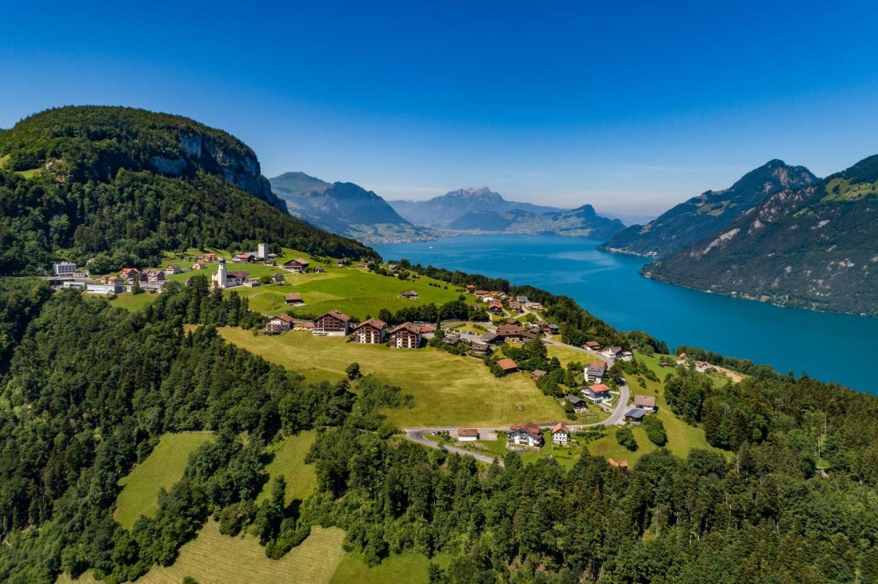 Hotel Und Naturhaus Bellevue Seelisberg Exterior foto